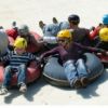 Tubing at the ski slope!