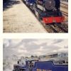 Easy off road bike ride alongside steam train track
